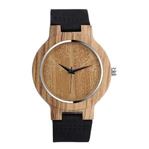 montre en bois et pierre MICGIGI