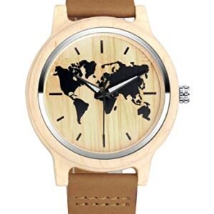 montre femme bois cuir MicLee