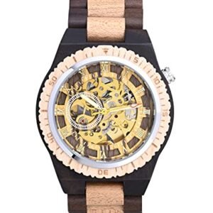 montre en bois automatique pour homme SUPBRO