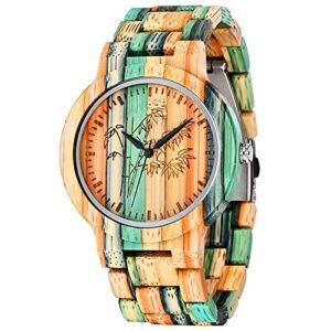 montre en bois homme histoire d or Tiong