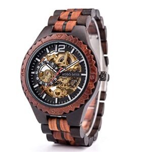 montre bois automatique homme ykop