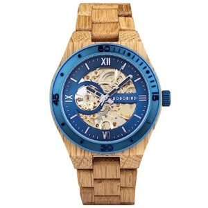 montre en bois bleu BOBO BIRD